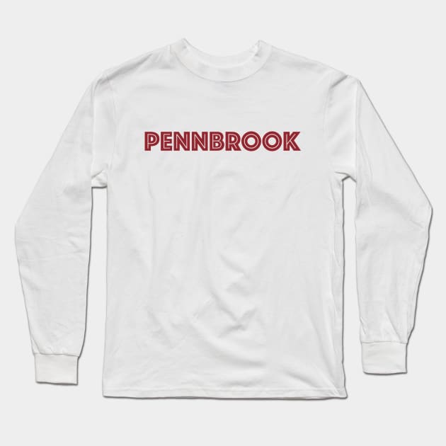 Pennbrook University Long Sleeve T-Shirt by AquaMockingbird